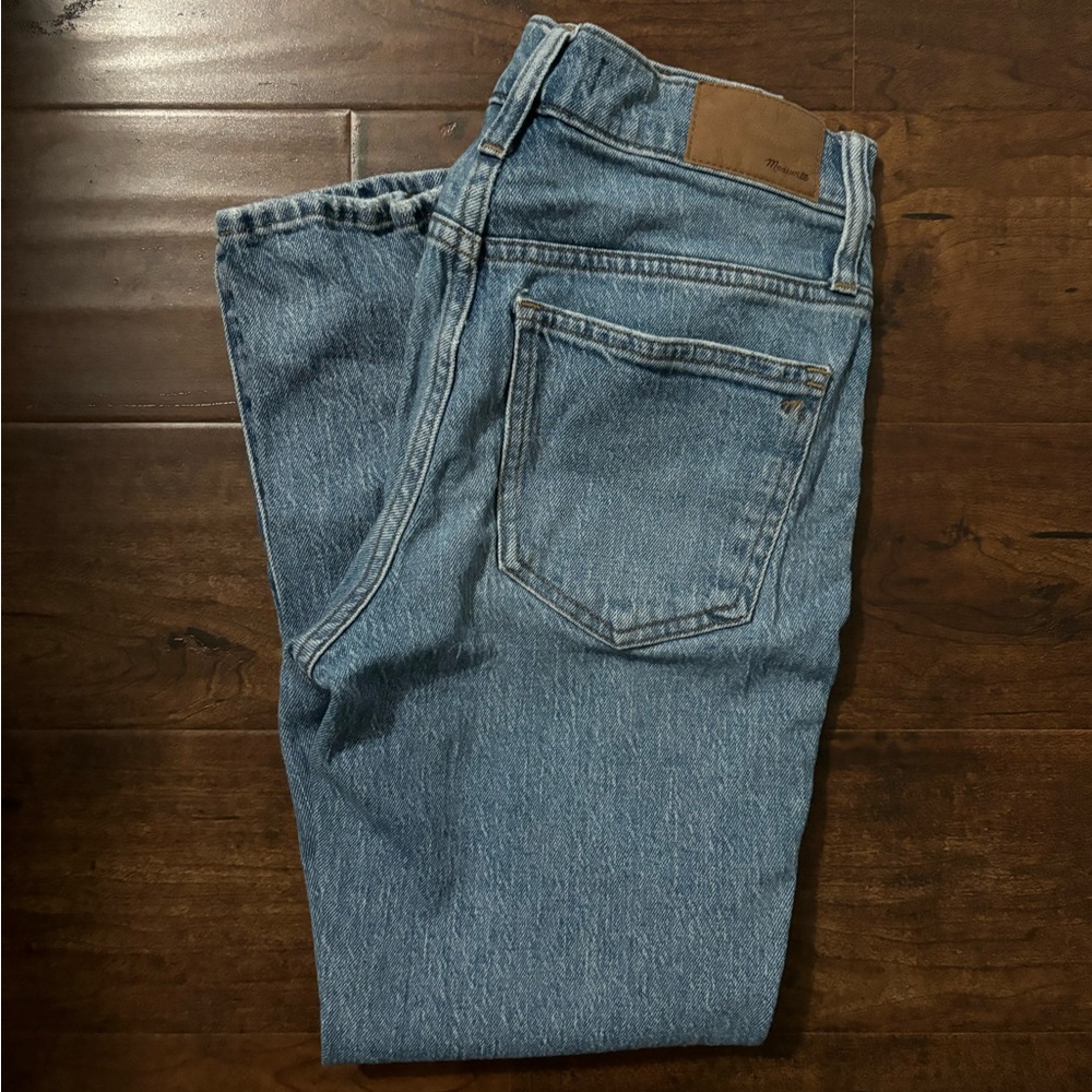 Madewell Blue Straight Leg Jeans Classic Indigo